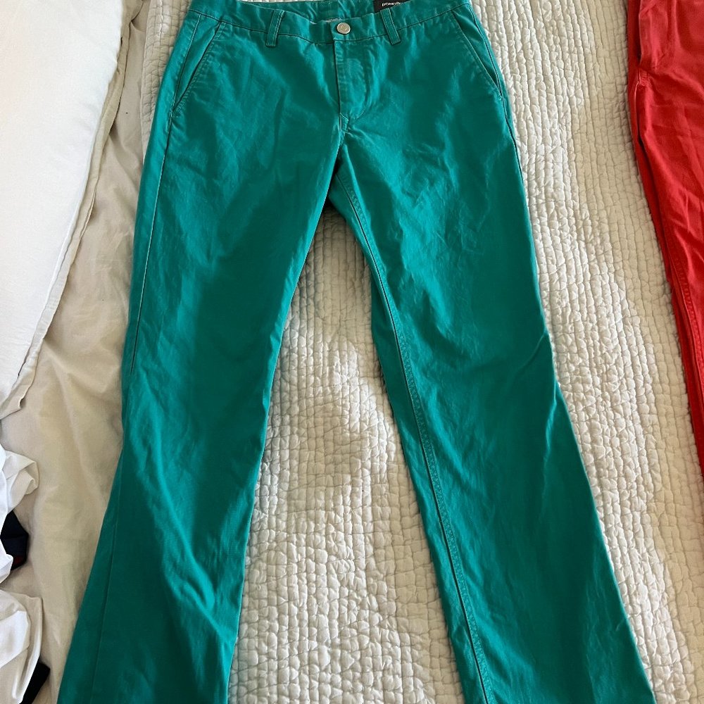 Bonobos | Washed Chinos - 30"x 30" in Slim Straight Fit, Color: "Turqoise"